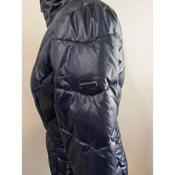 Kenneth Cole Navy Puffer Jacket Navy Blue Size XS - Picture 6 of 9
